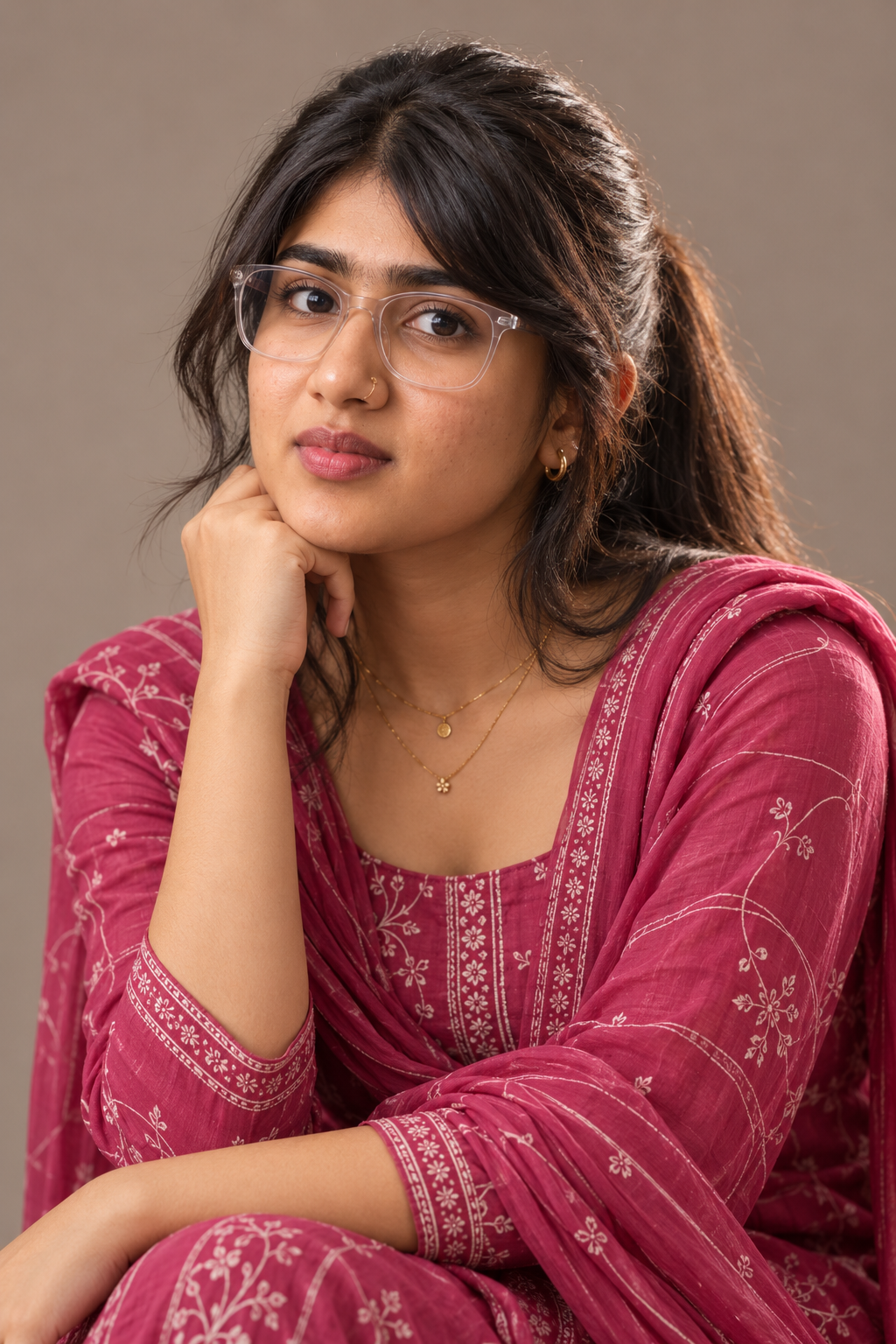A girl with a spec